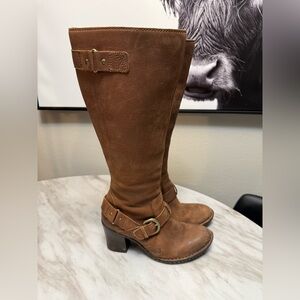 Born Natasha tall brown tan boots size 7.5 canoe brown
